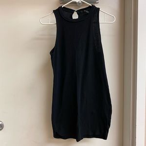 Black mock neck tunic / mini dress